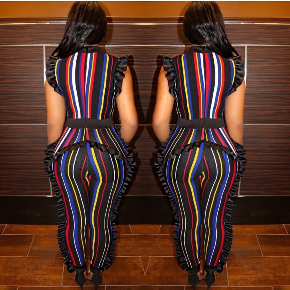 Multicolored jumpsuit - Picture 2 of 2